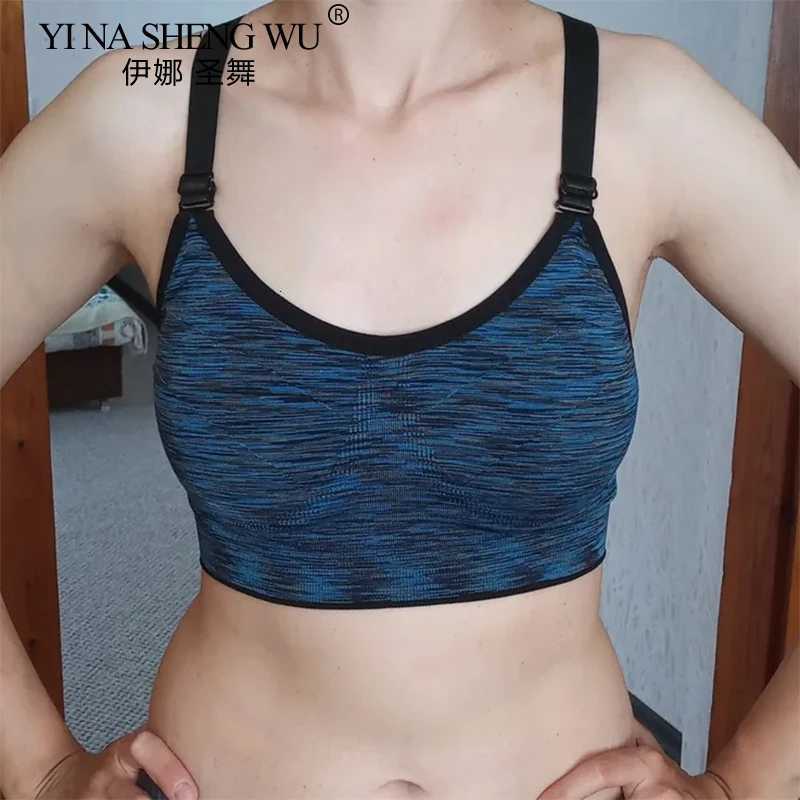 Women Sports Bra Breathable Quick Dry Top Shockproof Cross Back Push Up Fitness Active Bra Gym Running Bra Sportwear Z250812