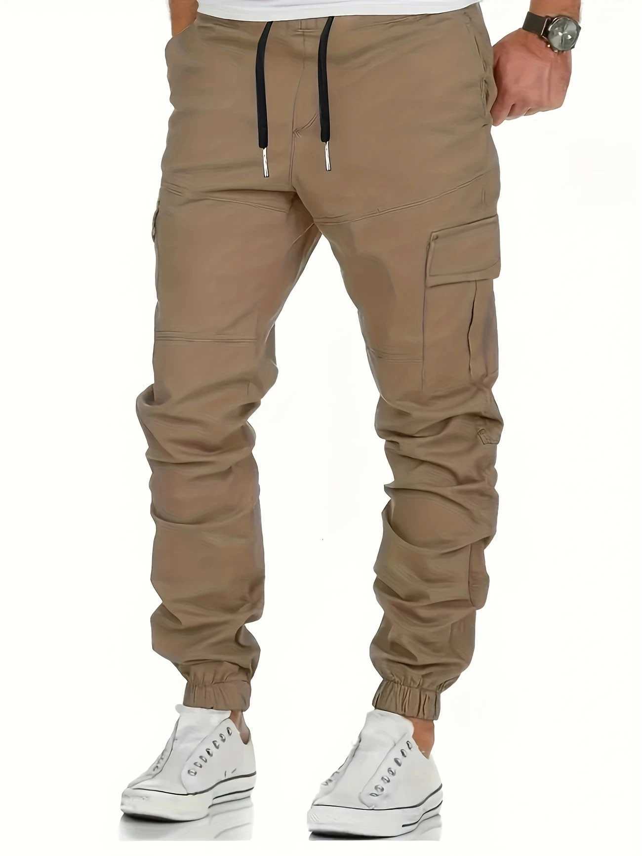 Men Outdoor Loose Straight Long Pants Trousers Summer Casual Multi-Pocket Workwear Mens Cargo Pants Sweatpants X250812