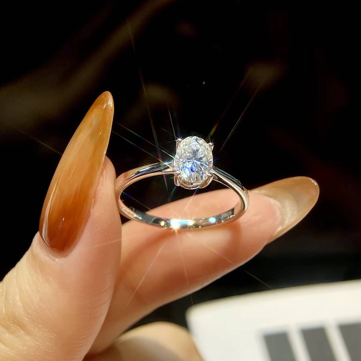 Gra Certified Real 12CT Oval Cut Moissanite Ring 925 Sterling Silver 18K Gold Wedding Diamond for Women Engagement Bride Jewelry