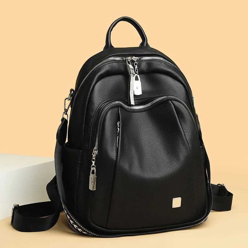 Designer Backpack Women Large Capacity Travel Bag FAshion High Quality Leather School Bags Casual Bagpack Elegant Y250811