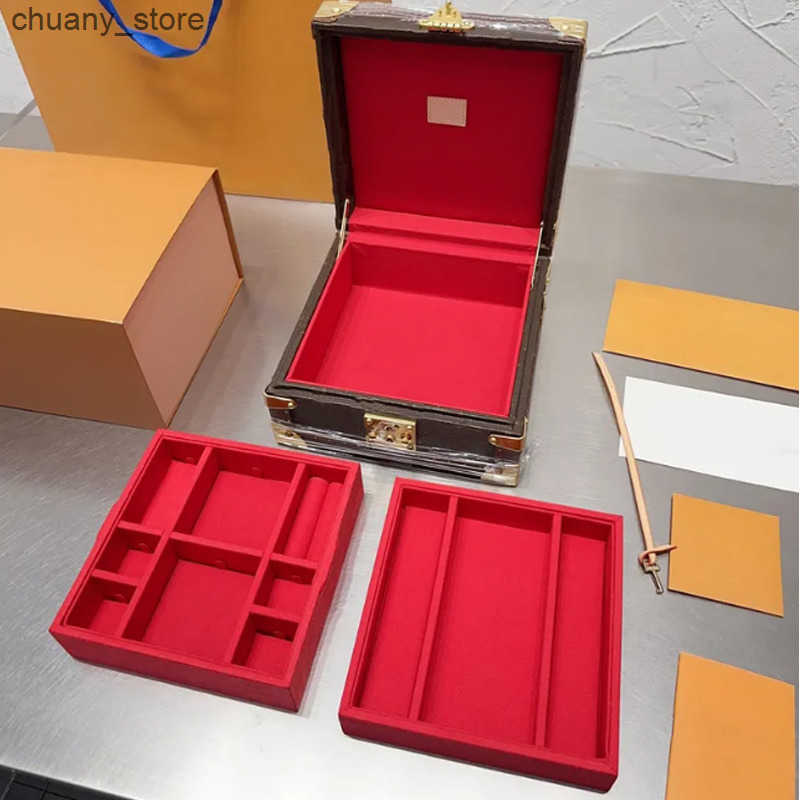 Designer Bags Boxes Leather Box Mens Luxury Organizer Jewelry Storage Box Fashion Women Rings Tray Cosmetic Case Bag fast shipping L250812