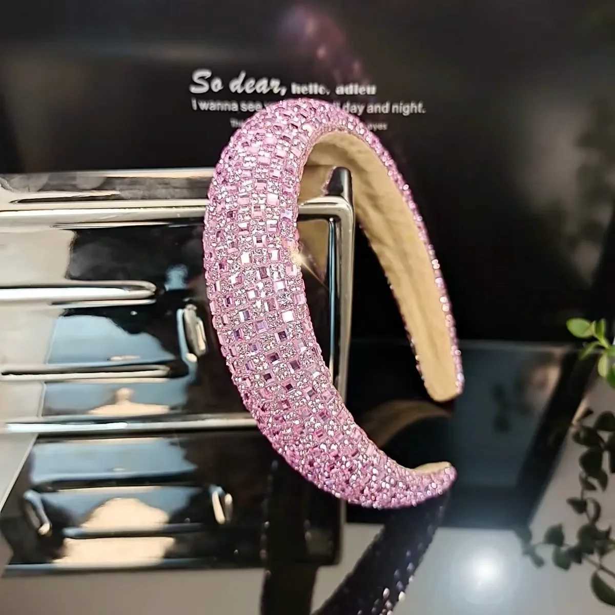 Colorful Baroque Hoop Luxury Wen Fl Crystal Rhinestones Sponge Padded Band for Ladies Girls Diamond Wide Band X250812