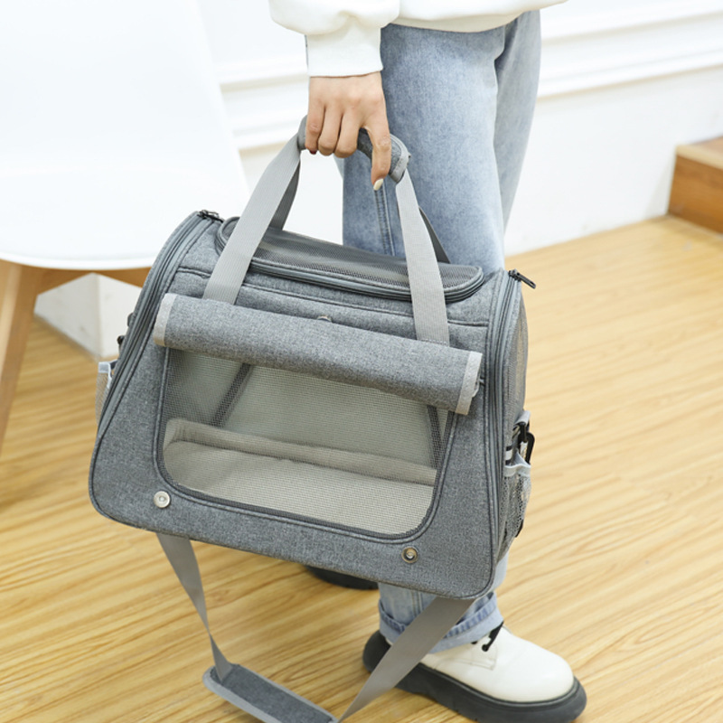 Beni Pet Breathable Cat Backpack - Portable Pet Carrier with Hand-Held Space & Crossbody Design