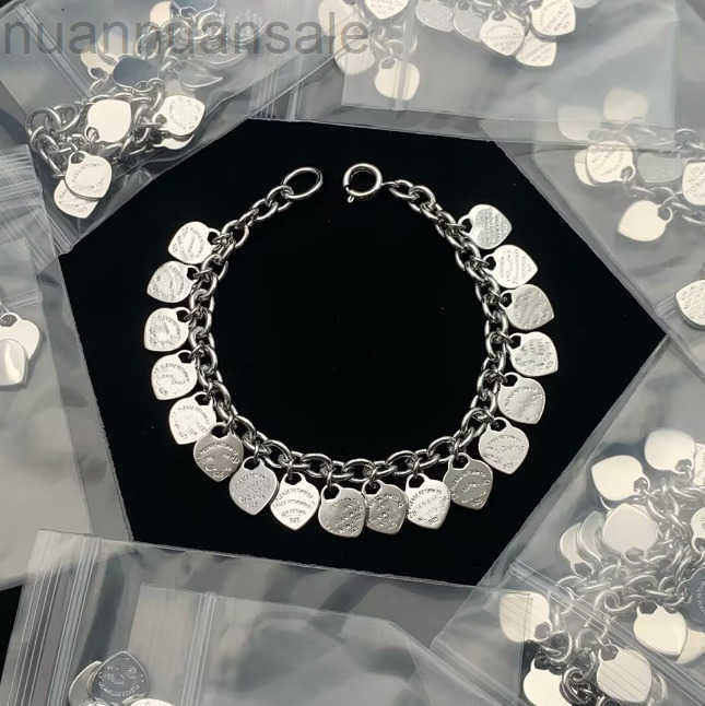 Youth chain Trendy Woman Charm Bracelets 925 designer bracelets 18K Gold Silver heart-shaped hand chain Wedding Jewelry - perfect Christmas gift for her