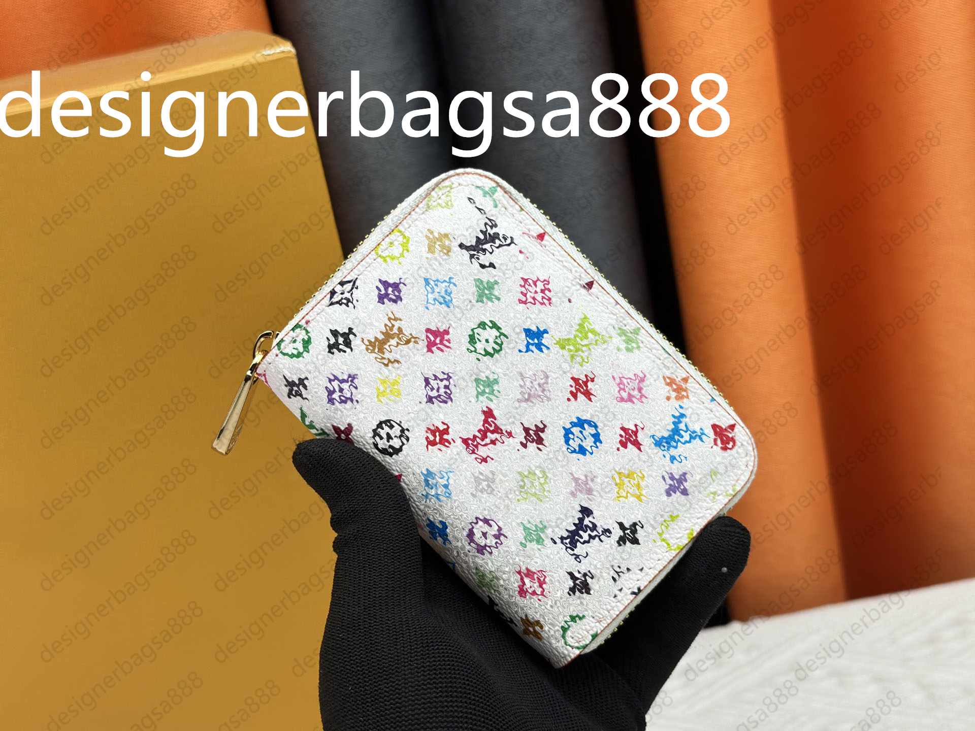 Top Quality M60067 Luxury Designer Zippy short Wallet Women's Zipper Brown Wallet Mono gram Canvers Leather Check Plaid Wallet card holder long busines With Box