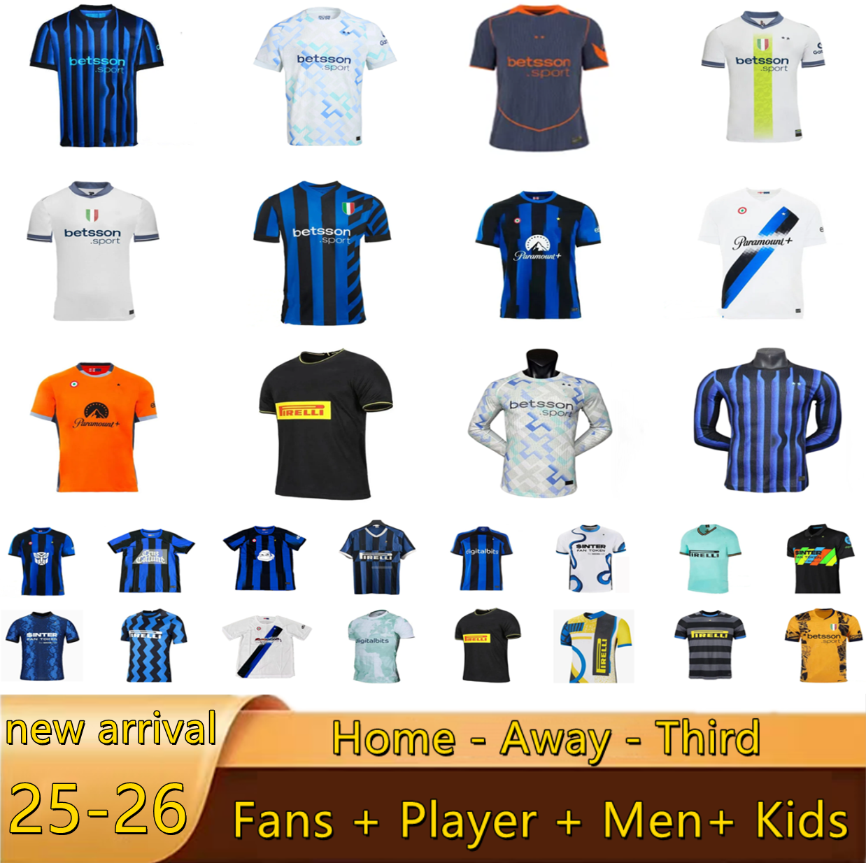 2025 2026 Inters Milan Jersey ROSSI LAUTARO Martinez maillot THURAM BARELLA LUKAKU FRATTESI PAVARD BASTONI ARNAUTOVIC 19 20 21 22 23 24 Camisetas kids kit uniforms