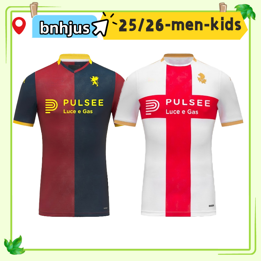 25 26 Genoa special Soccer Jerseys 2025 2026 home away third for Rossoblu PUSCAS CODA EKUBAN YALCIN RETEGUI STROOTMAN SABELLI ILSANKER Football Shirts 999