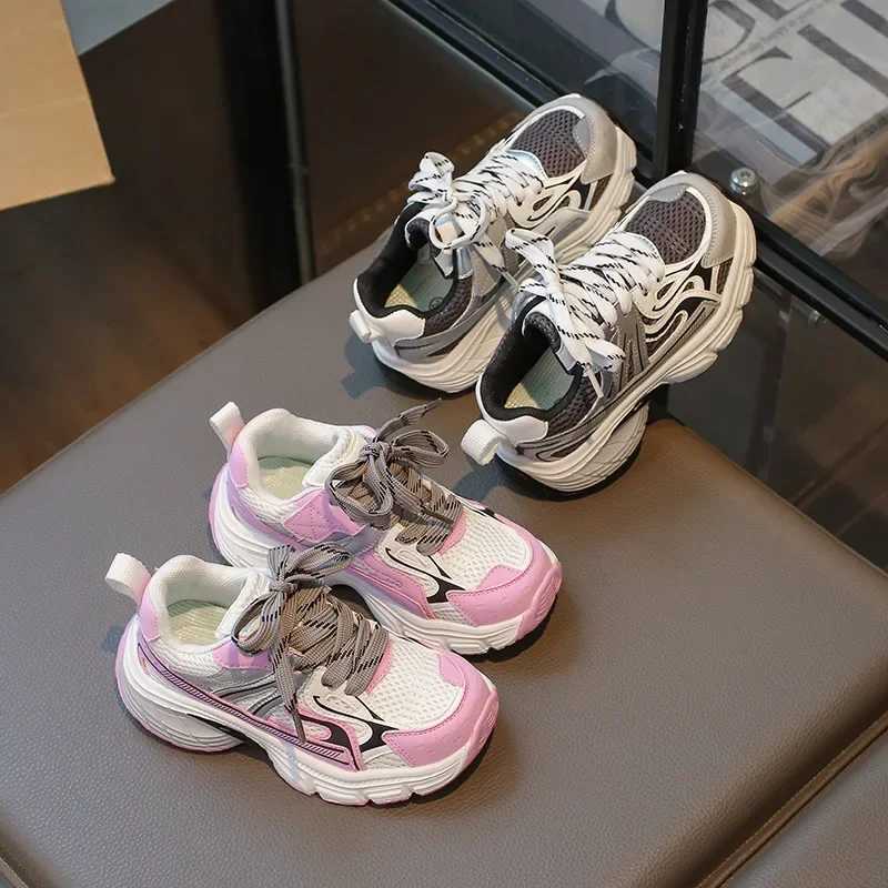 Childrens Shoe for Girl School Running Versatile Boys Sneakers Fashion Non-slip Casual Kids Basketball Shoes Breathable Simple XJ250812