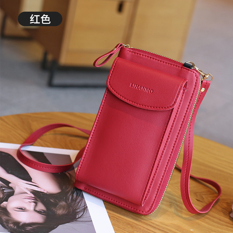 New Mini Phone Bag for Women Korean Style Simple Fashion Vertical Shoulder Crossbody Ladies Coin Purse