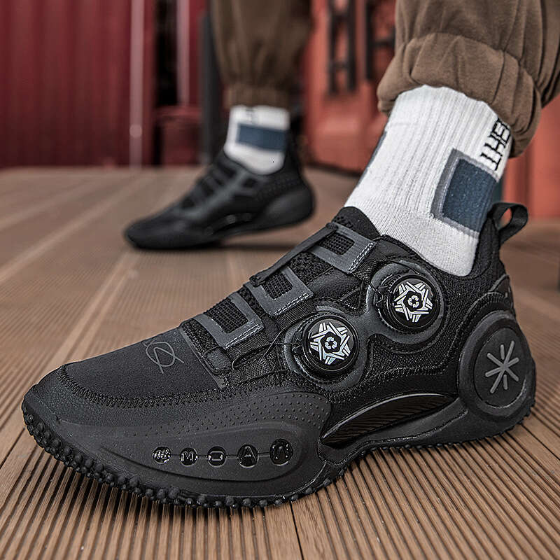 Wade Free shipping Nine Basketball Men's Low-Top Rotating Buckle White Sports Women's Dad Trendy Running Shoes