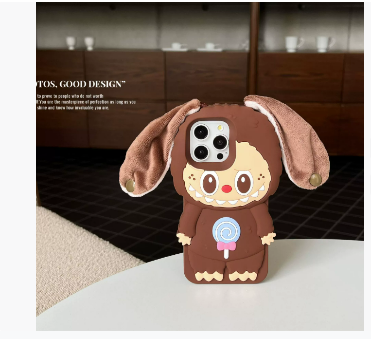 Internet Celebrity Labubu Compatible with iPhone 15/14 Max Apple 12 Phone Case 11 Japanese and Korean 13 3D Cute Female Style ddmythur