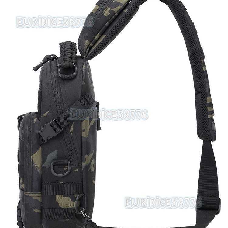 Oxford Cloth Military Enthusiast Chest Bag Multifunctional Waterproof Outdoor Sports Shoulder Bag Mens Tactical Crossbody Bag H250811