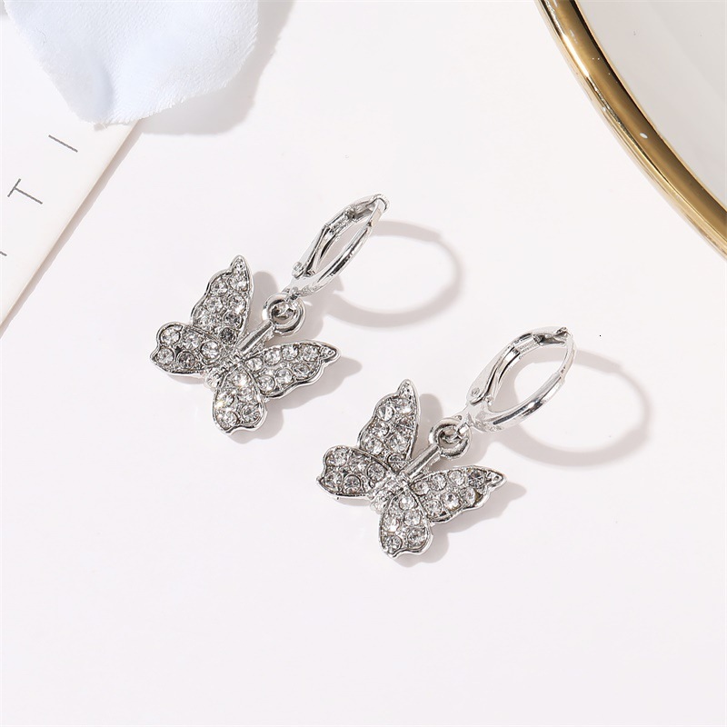 New Arrival Fashion Full Eardrop Temperament Elegant Butterfly Earrings Accessories