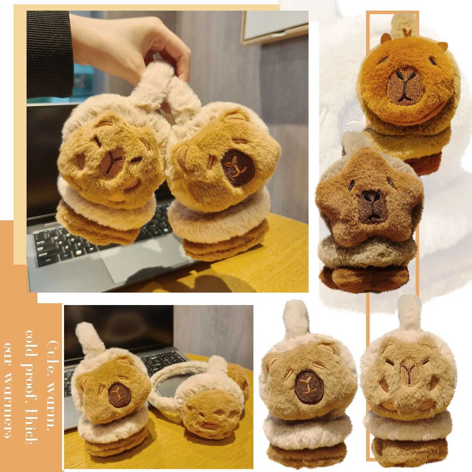 ute Capybara Ear Warm Earmuffs Cartoon Soft Capybara Earflap Plush Winter Earflaps Antifreeze And Cold-Proef Earmuffs Warm Earm XJ250812