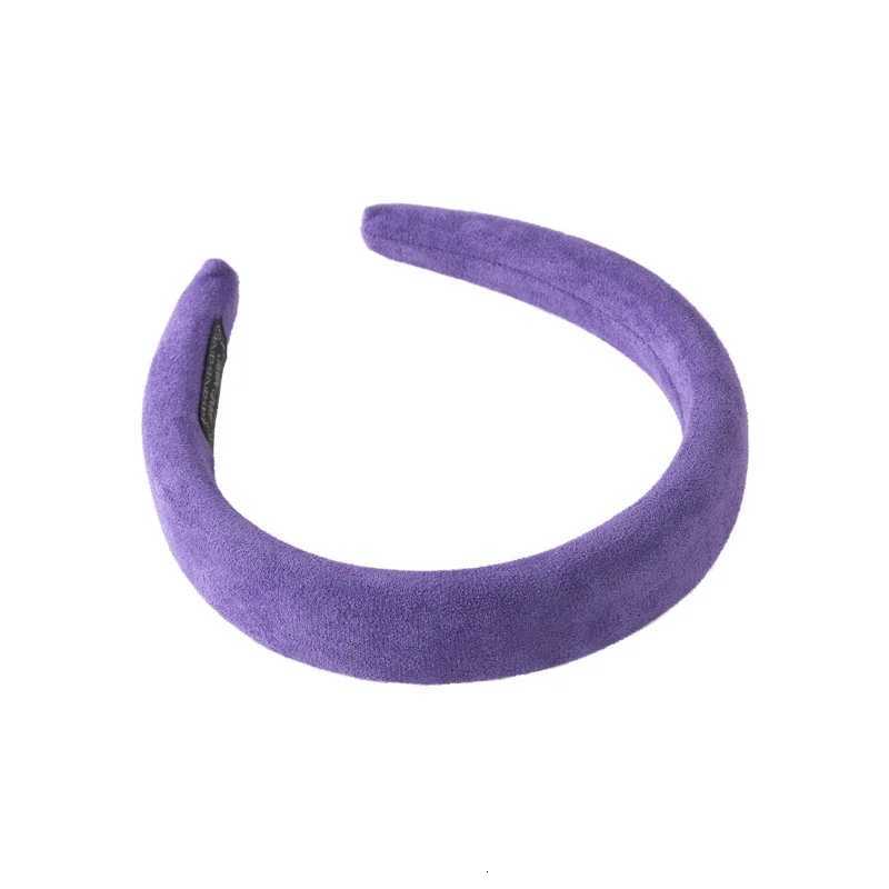 Korea Ins Purple Band Wens Fashion Solid Color Wide Band Girls Cute Sweet Hairbands Hair Hoop Fem Hair Accessories X250812