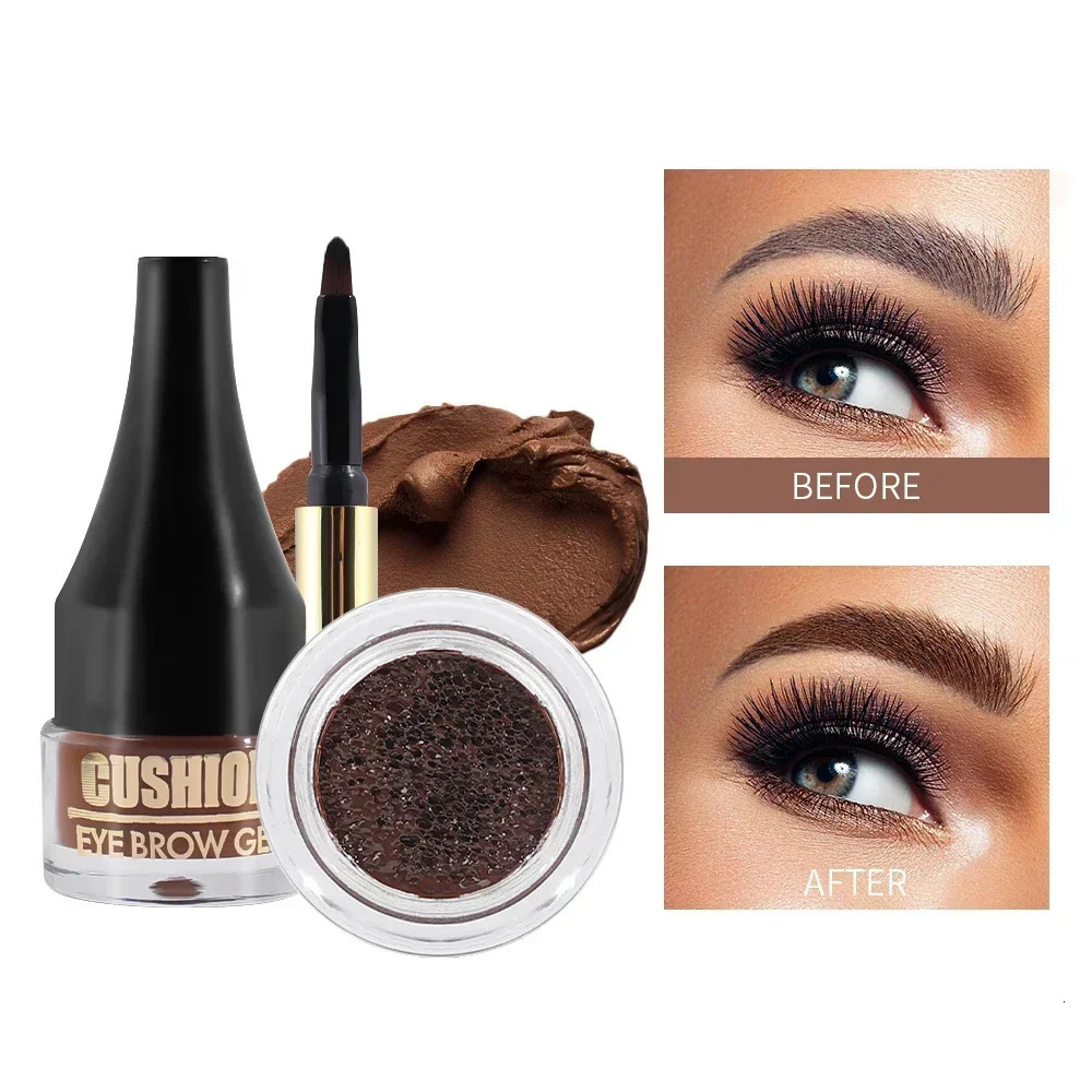 4 Colors Brown Black Eyebrow Cream Enhancers Waterproof Long-lasting Air-cushion Dye Brows Gel Tinted Makeup Liquid Eyebrows 250809