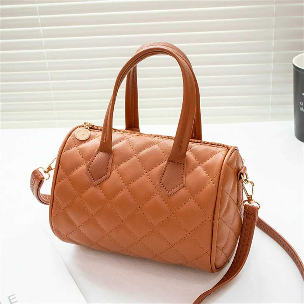 Fashion Casual Womens Bag Printing Cross Shoulder Pillow Bag Embroidered Handbag PU Leather Female Shopper Bag Z250812