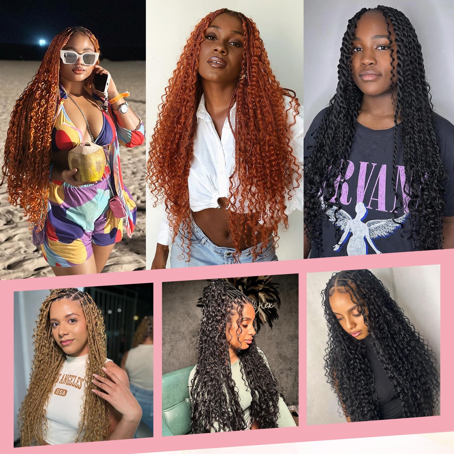 Human Braiding Hair Deep Wave Bulk Curly Human Hair for Braiding, Boho Box Braids/Locs/Twist Goddess Gypsy 100% Unprocessed Virgin Human Hair 18 Inch