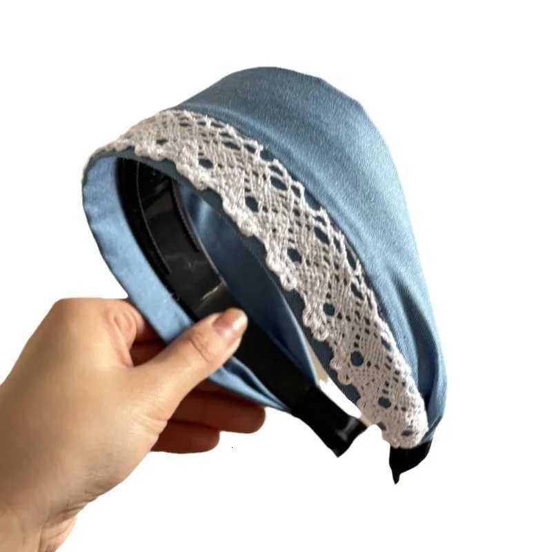 French Fabric Wide-brimmed Lace Band New Face Wash Makeup Hairpin Holiday Gifts Hair Accessories Wen Headbands X250812
