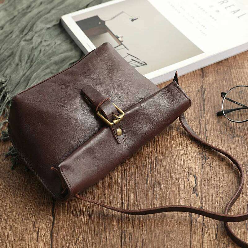 Soft Genuine Women Messenger Female Real Leather Crossbody Shoulder Bags Small Handbag Retro Phone Bag For Girls