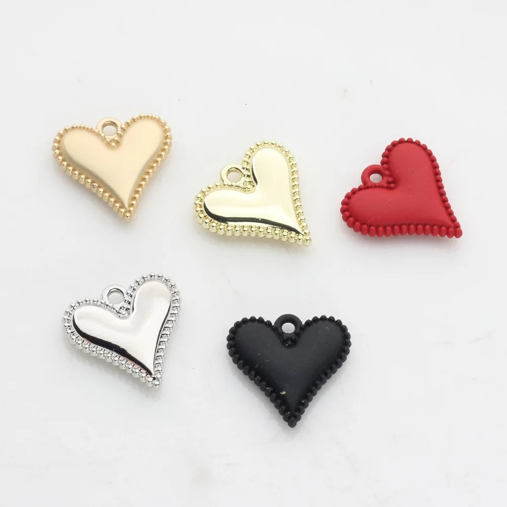 Classic Zinc Alloy Heart Charms for DIY Handmade Jewelry Wholesale 250807