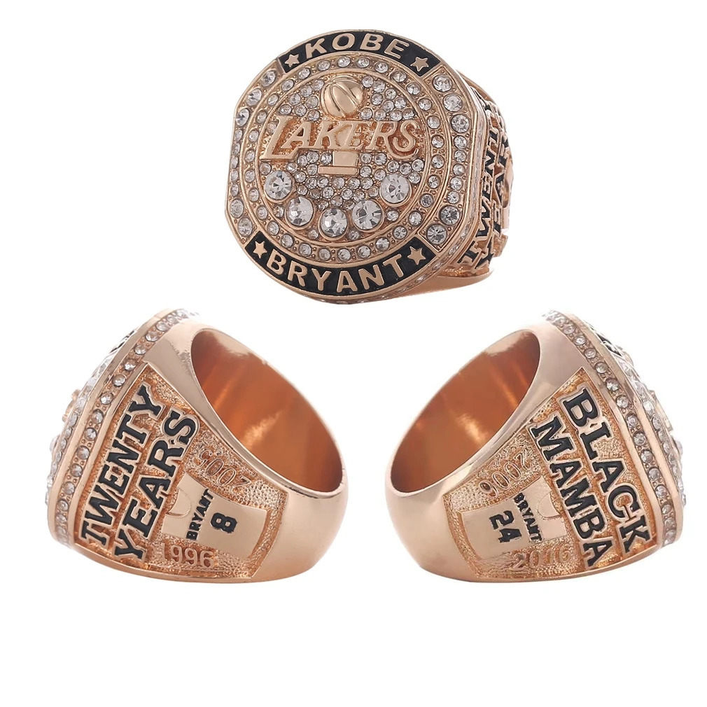 Basketball Sports Figure Souvenir Championship Champion Hip Hop Ring Vintage Jewelry 250812