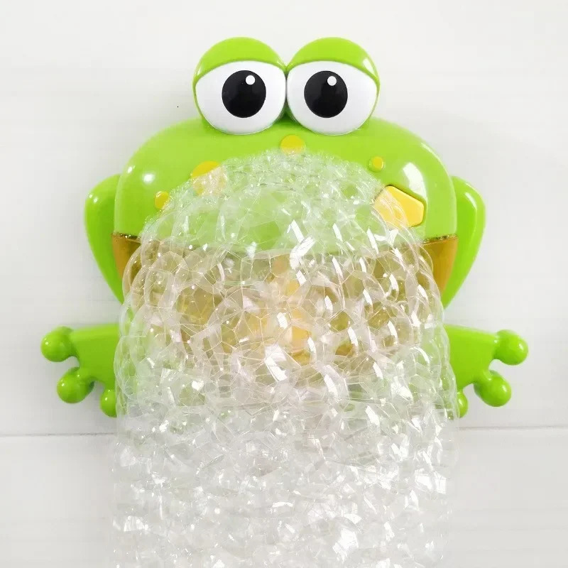 Baby Bath Toys Bubble Machine Crabs Frog Music Kids Bath Toy Bathtub Soap Automatic Bubble Maker Baby Bathroom Toy for Children 250811