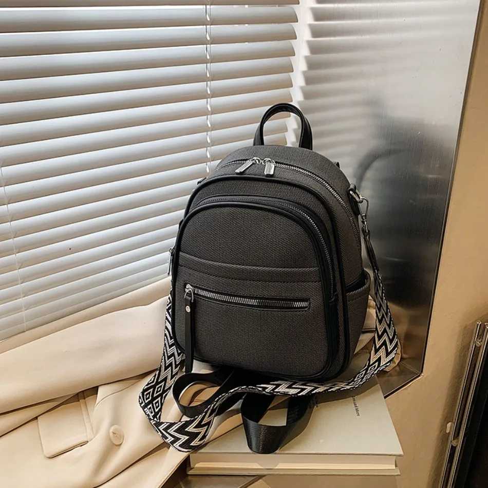 2025 New Women Backpack High Quality Solid Color Nylon Bagpack Fashion Multifunctional Shoulder Bag Bags for Teenage Sac Y250811