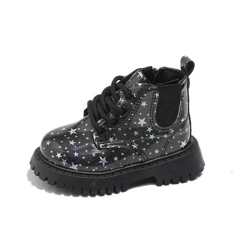 Kids Shoes for Girl Short Boots Autumn New Star Leathers Non-slip Boys Snow Boots XJ250812