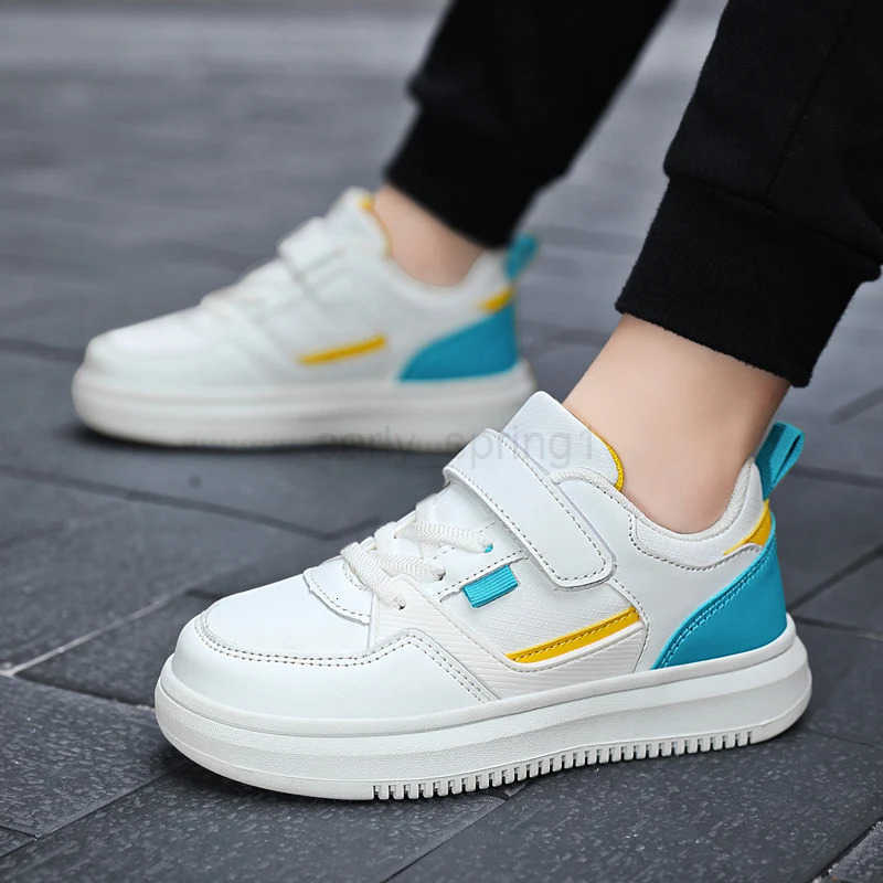 Boy Fashion Leather for Kids Tennis Casual Sneakers 7-13 Years Walking Shoe Children Boys Shoes School Sports Childrens Running T250812