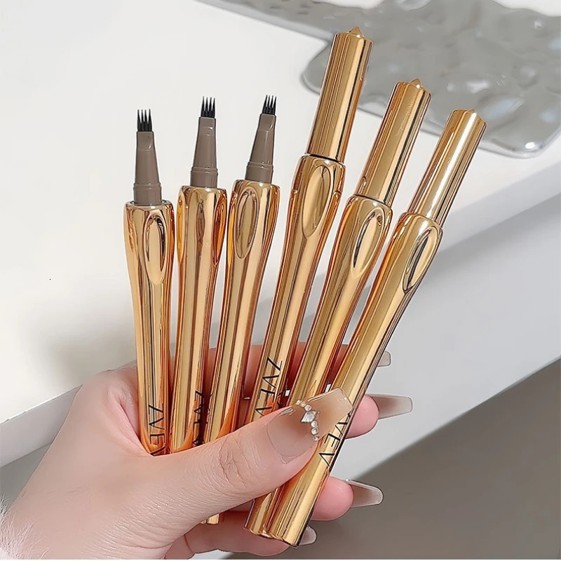 Four Fork Brow Pencil Wild Natural Eyebrow Waterproof Sweatproof Long Lasting Liquid Eyebrow Pencil Eyebrow Tint Makeup Cosmetic 250809
