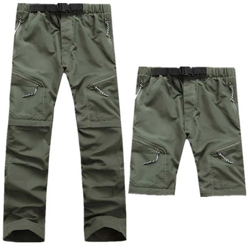 Casual Quick Dry Pants Men Summer Detachable Trousers Mens Outdoors Sports Breathable Waterproof Militarmy Cargo Run Short Pants W250812