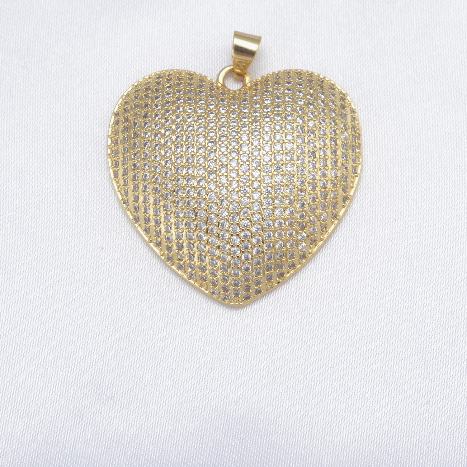 LJRIVER 1 Pcs Pendants for Diy Jewelry Color Heart Charms Paved Crystal Brass Top Quality Accessory for Chains Necklace Keychain 250807