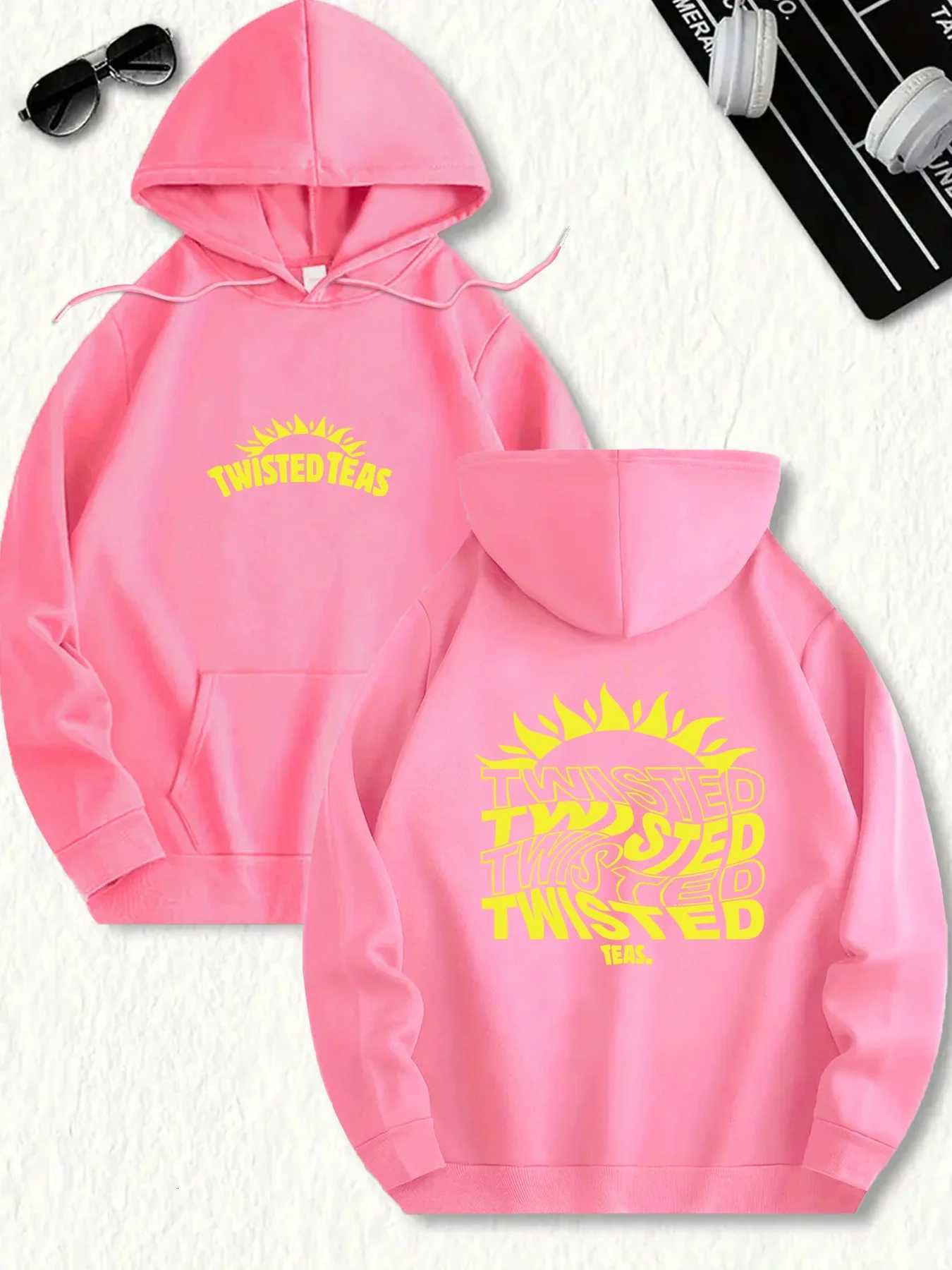 MenS Twisted Teas Graphic Hoodie Casual Pullover with Drawstring Fall Winter StreetwearFit Comfortable Fit Hoodie Y250811