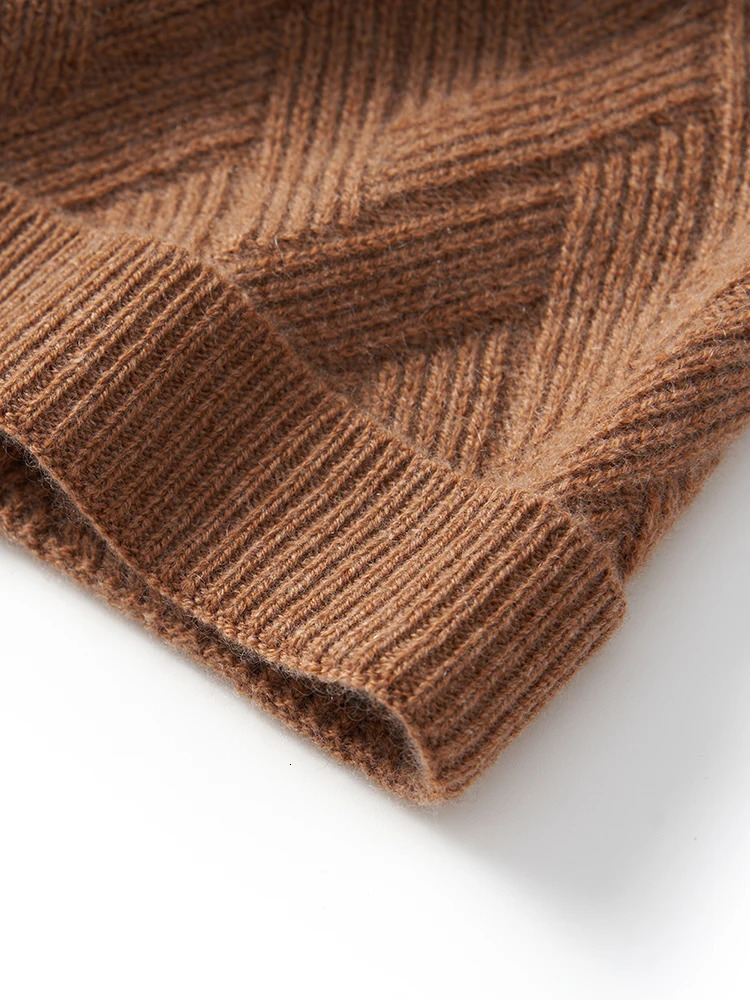 Autumn Winter Wool Cashmere Watch Caps Cross-Texture Mens Knit Warm Trawler Beanie Wool Hat Unisex 250805