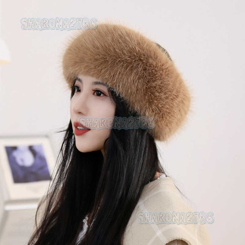 Autumn Winter Furry No-crown Hat Hair Accessory Circle Thickened Faux Fox Fur Hat Circle Warm Faux Fur Hair Band Hat for Women H250811