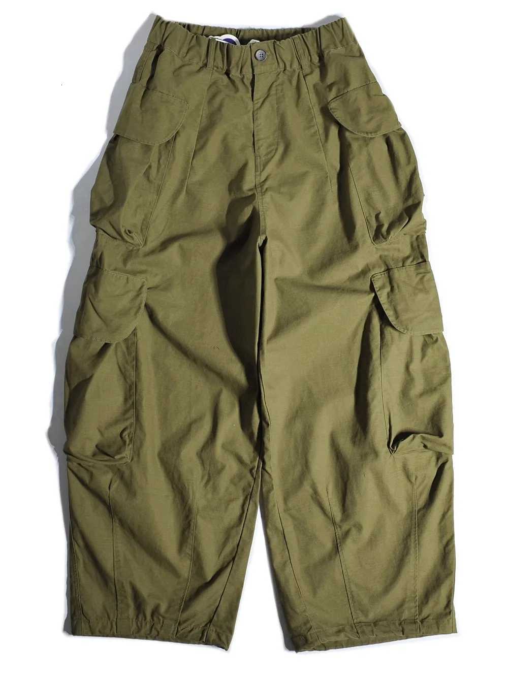 Heavyweight Mountain System Wide Leg Workwear Pants y Hong Kong Sle Multi-ket Loose Straight Casual Men X250812