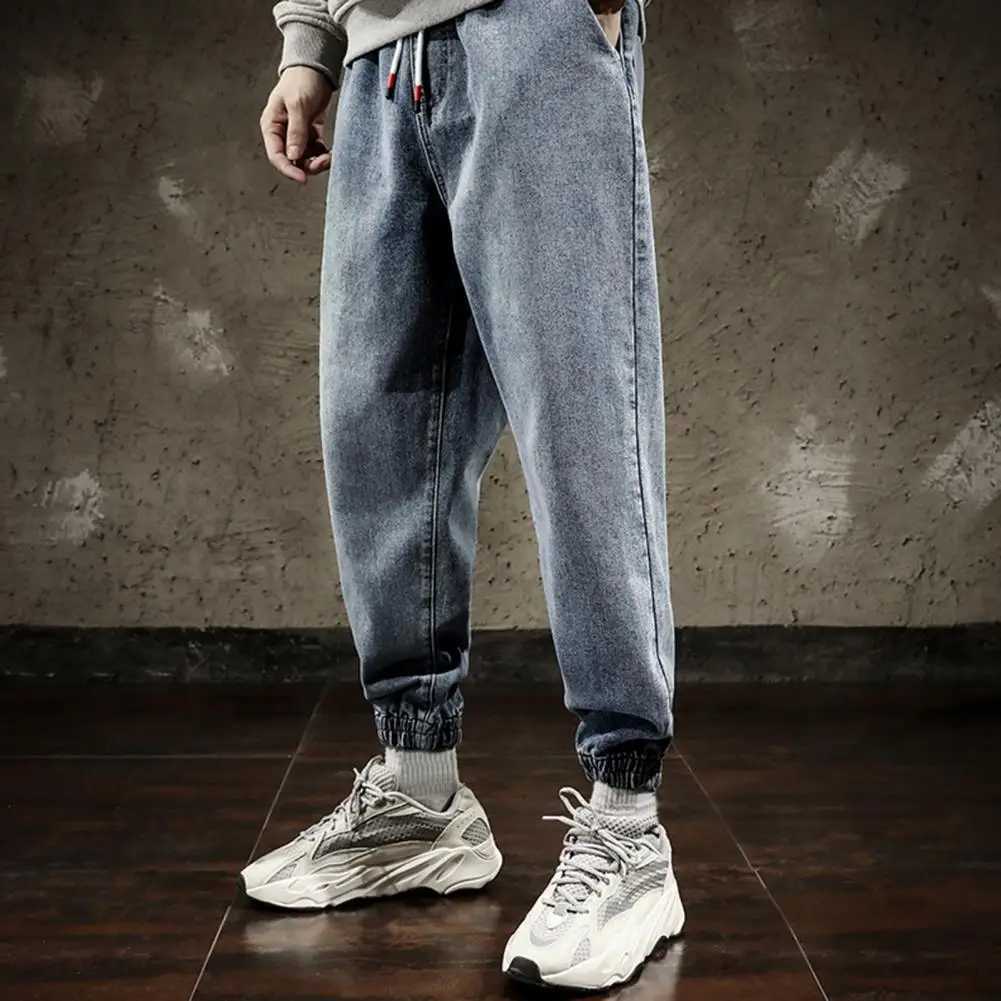 2023 Spring Summer Cotton Jogger Pants Men Pants Harajuku Cargo Jeans Casual Harem Denim Korean Hip Hop Sweatpants Men Trousers X250812