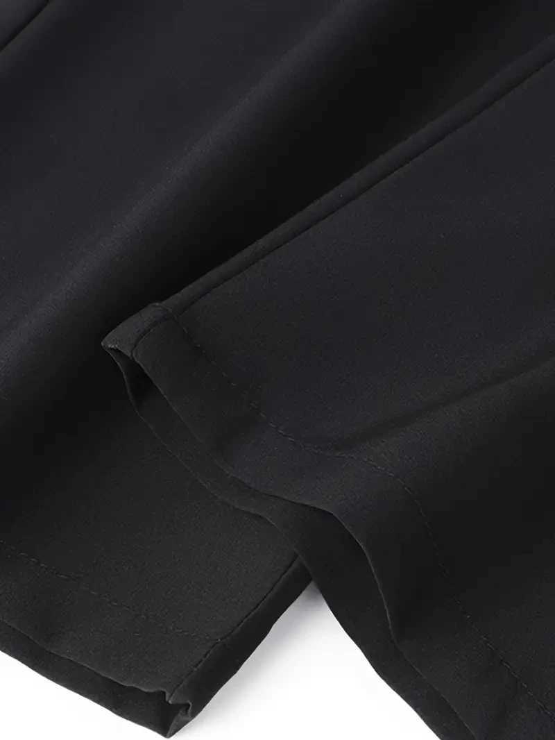 Plus Size 4XL 5XL Mens Casual Straight Pants Stretch Elastic Waist Jogger Korean Classic Blue Black Gray Mens Brand Trousers W250812