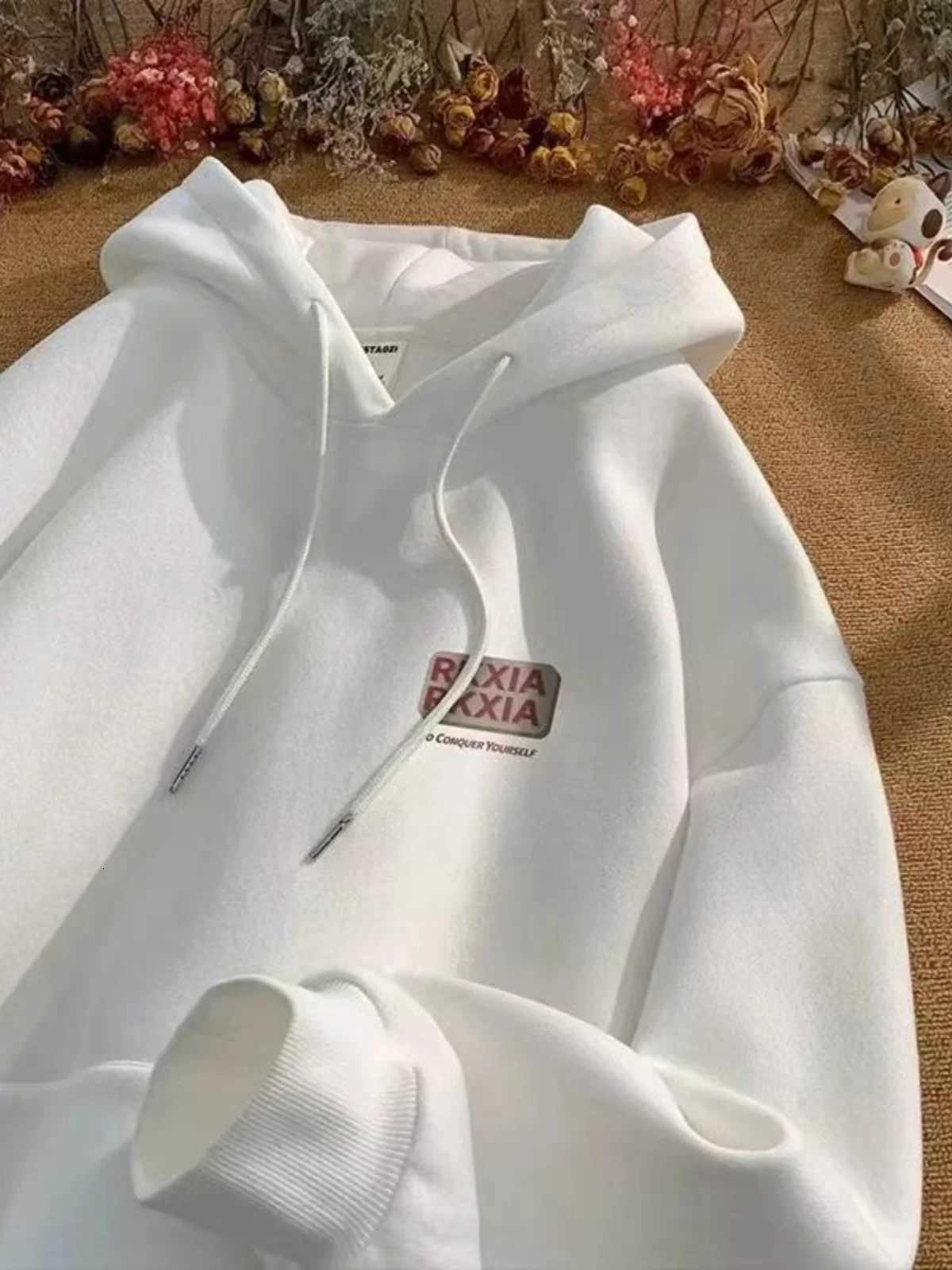 American hoodie mens hooded autumn 2025 new trendy loose couple jacket Y250811