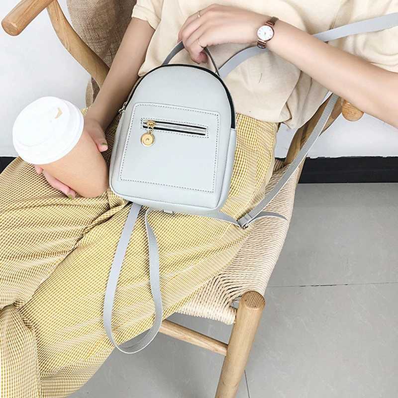 Designer FAshion Women Backpack Mini Soft Touch Multi-Function Small Backpack Female Ladies Shoulder Bag Purse Black Y250811