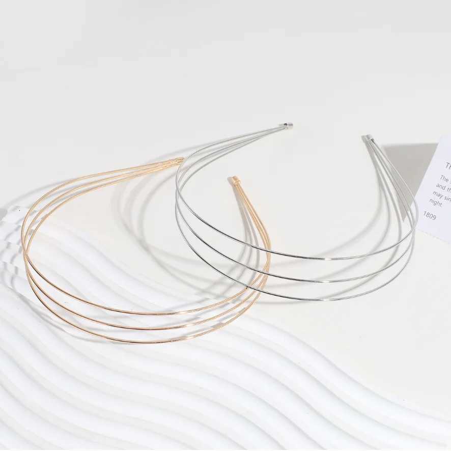 New Thin Bands for Wen Multi-layer Alloy Hair Hoop Double Root Metal Hair Bands Hair Accessories Smooth Hoop X250812