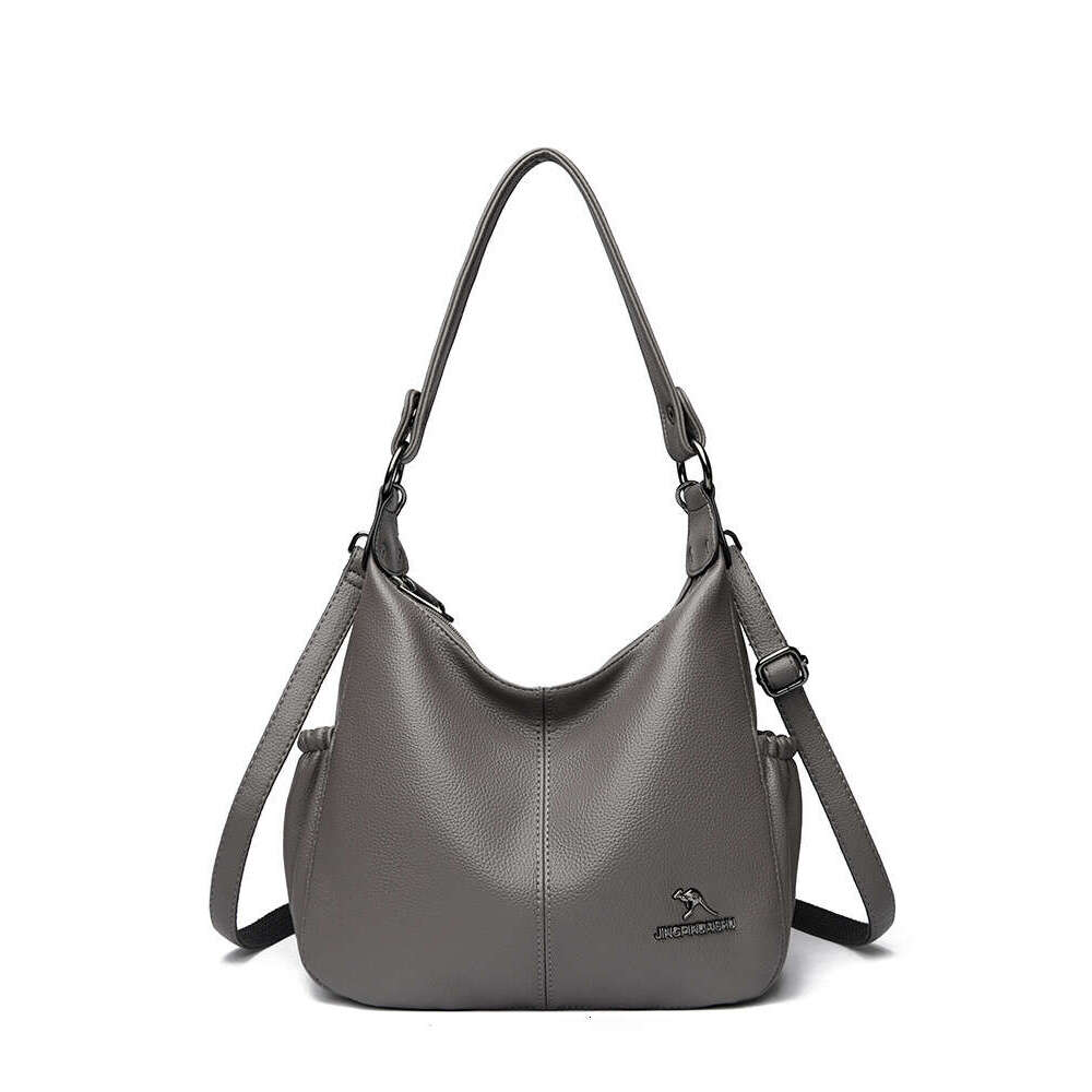 Kangaroo Women 2025 New Fashion Women's Crossbody Shoulder Large Capacity Mom Bag Soft Leather Handbag