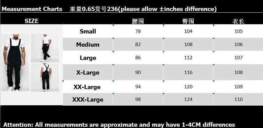 Men Jeans Overalls Ankle Length Denim One Piece Pencil Pants Mid Waist Slim Fit Pockets Safari Jumpsuits Solid Washing Cargo X250812