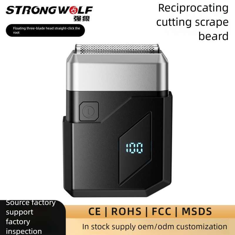 Mini Digital Display Rechargeable Waterproof Car Portable Men's Electric Shaver