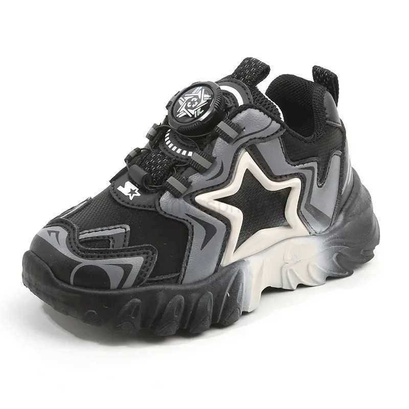 Boys Shoes Baby Girls New Spring Summer Rotating Button Children Sports Shoes Infant Kids Mesh Soft Breathable Casual Daddy Shoe T250812