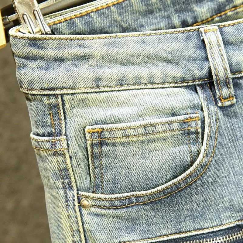 Spring and Autumn New Trend Retro Straight Leg Multi-Pocket Denim Pants Mens Loose Comfortable Breathable High-Quality Jeans X250812