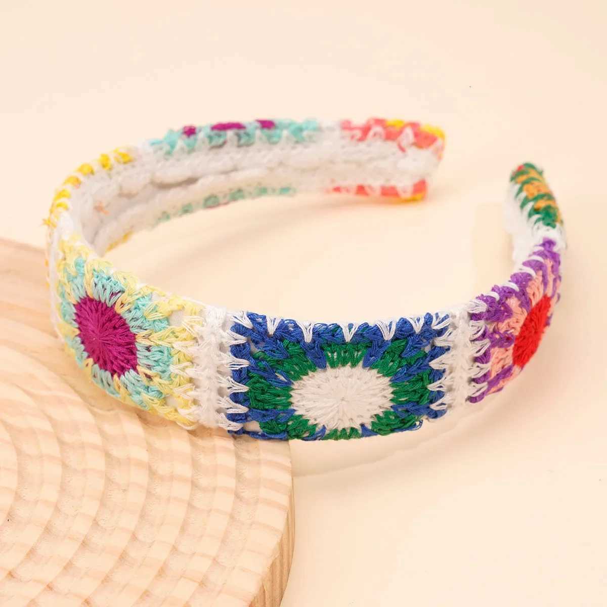 YHJ NEW Knitted Band Summer Bohen Style Hairbands Seaside Vacation Handmade Hair Accessories for Women Girls X250812