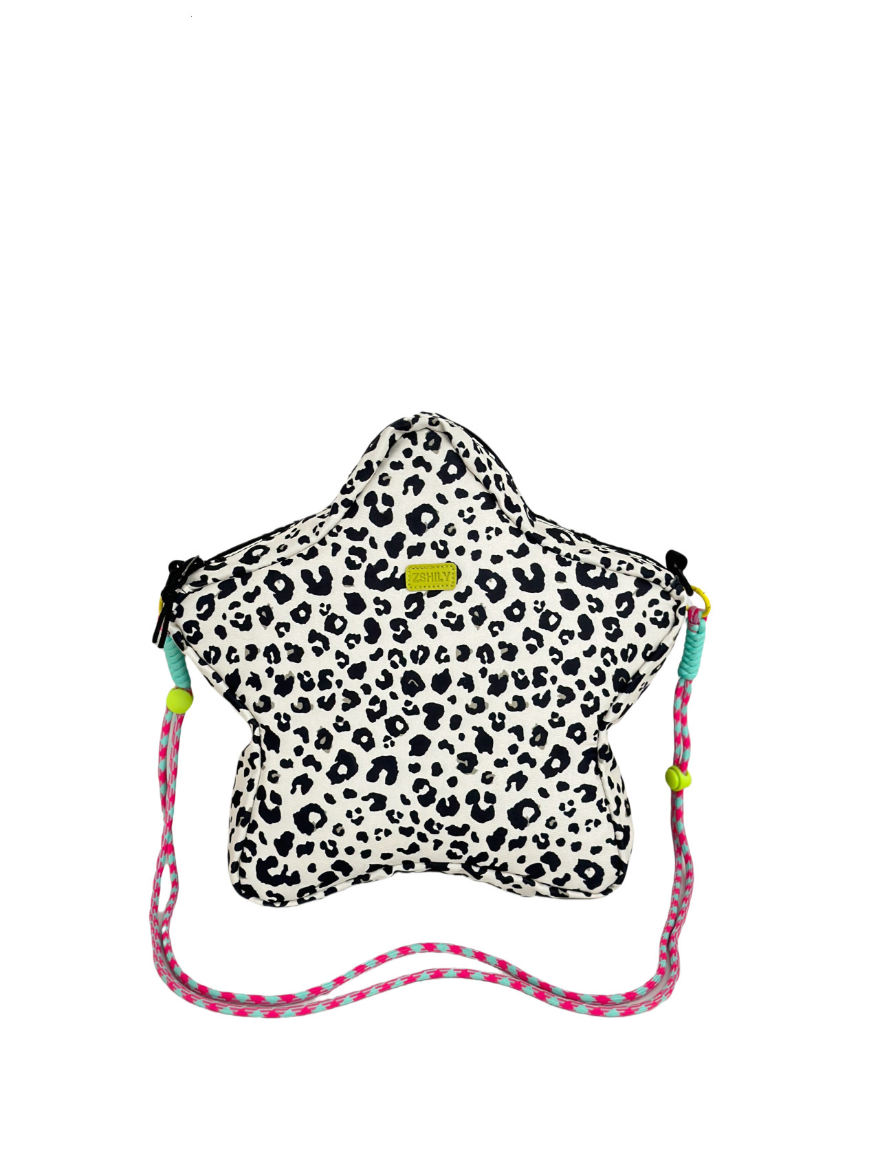 Trendy Leopard Print Heart-Shaped Single Shoulder for Women New Fashion Small Backpack Versatile Crossbody Commuter Phone Bag