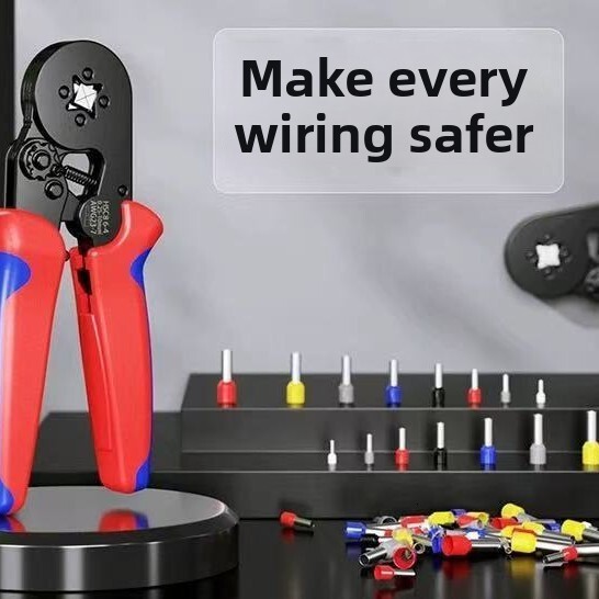 HSC8 6-4 VETE Tube Pliers Self-Adjusting Needle-Type Cold Crimping Terminal Quadrilateral Set